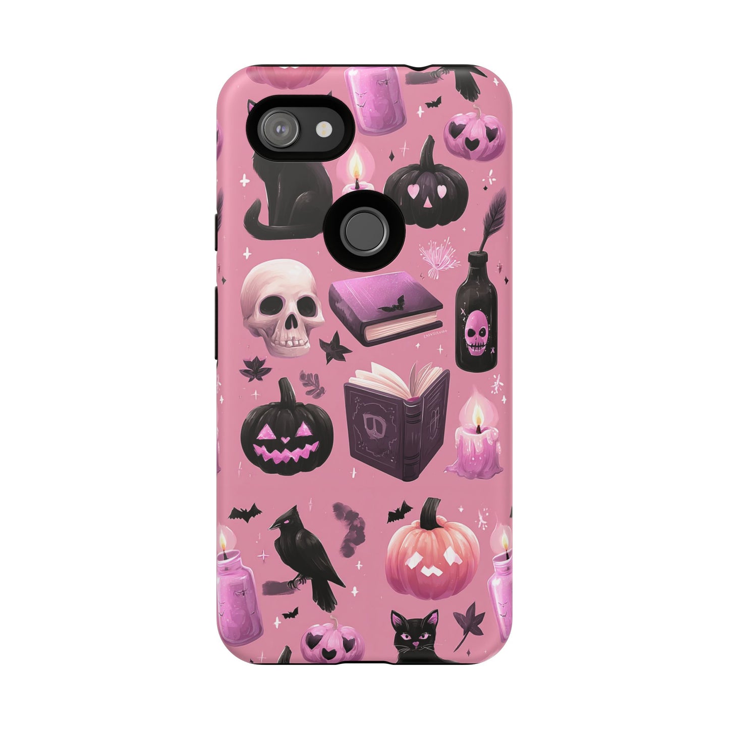 Spooky Phone Case - Halloween Design, Cute Costume Accessory, Fall Decor, Gift for Cat Lovers, Witchy Vibes, Trick or Treat