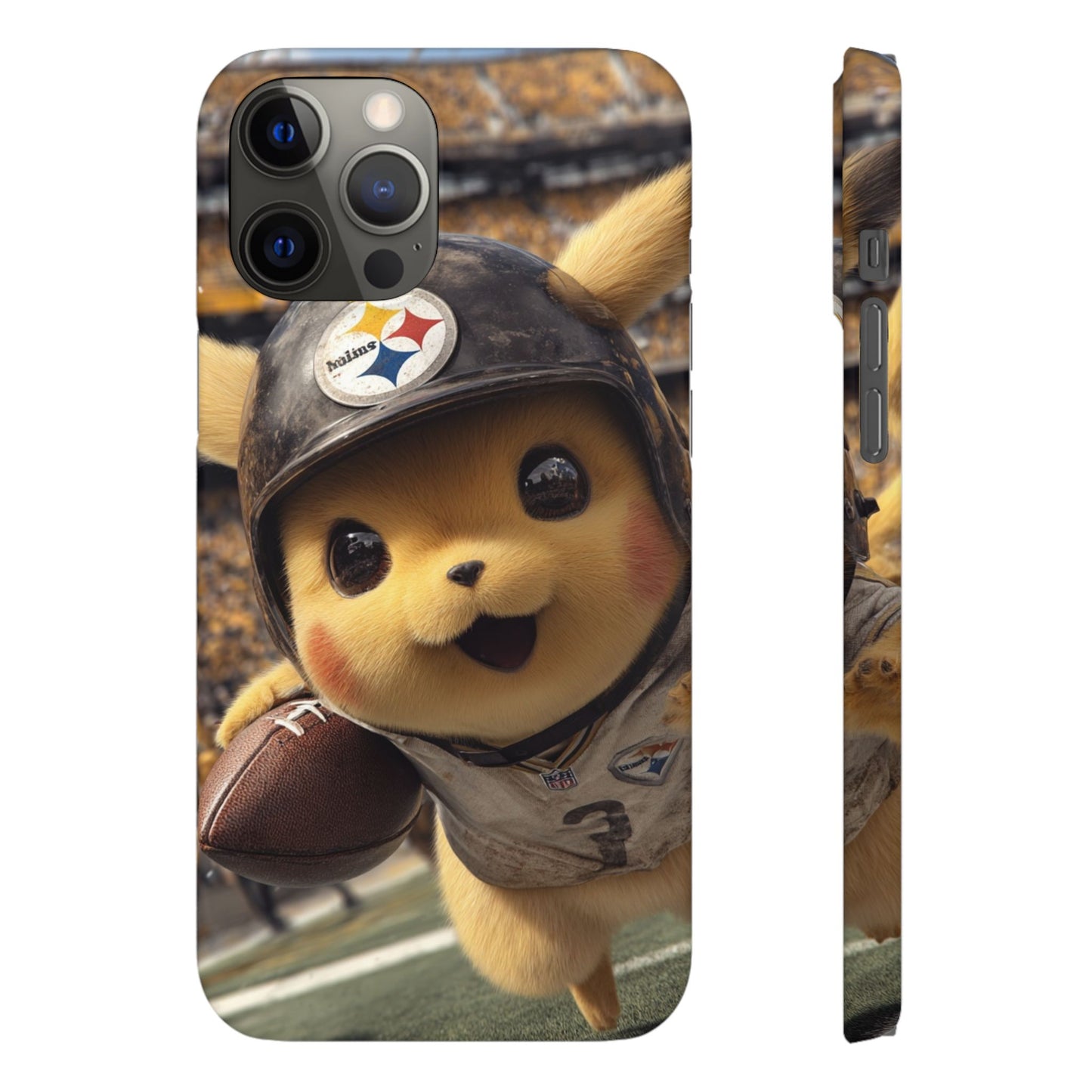 Fun Character Sports Snap Case, Phone Case, Fun Tech Accessory, Cute Gift for Gamers, Football Lovers, Kids.