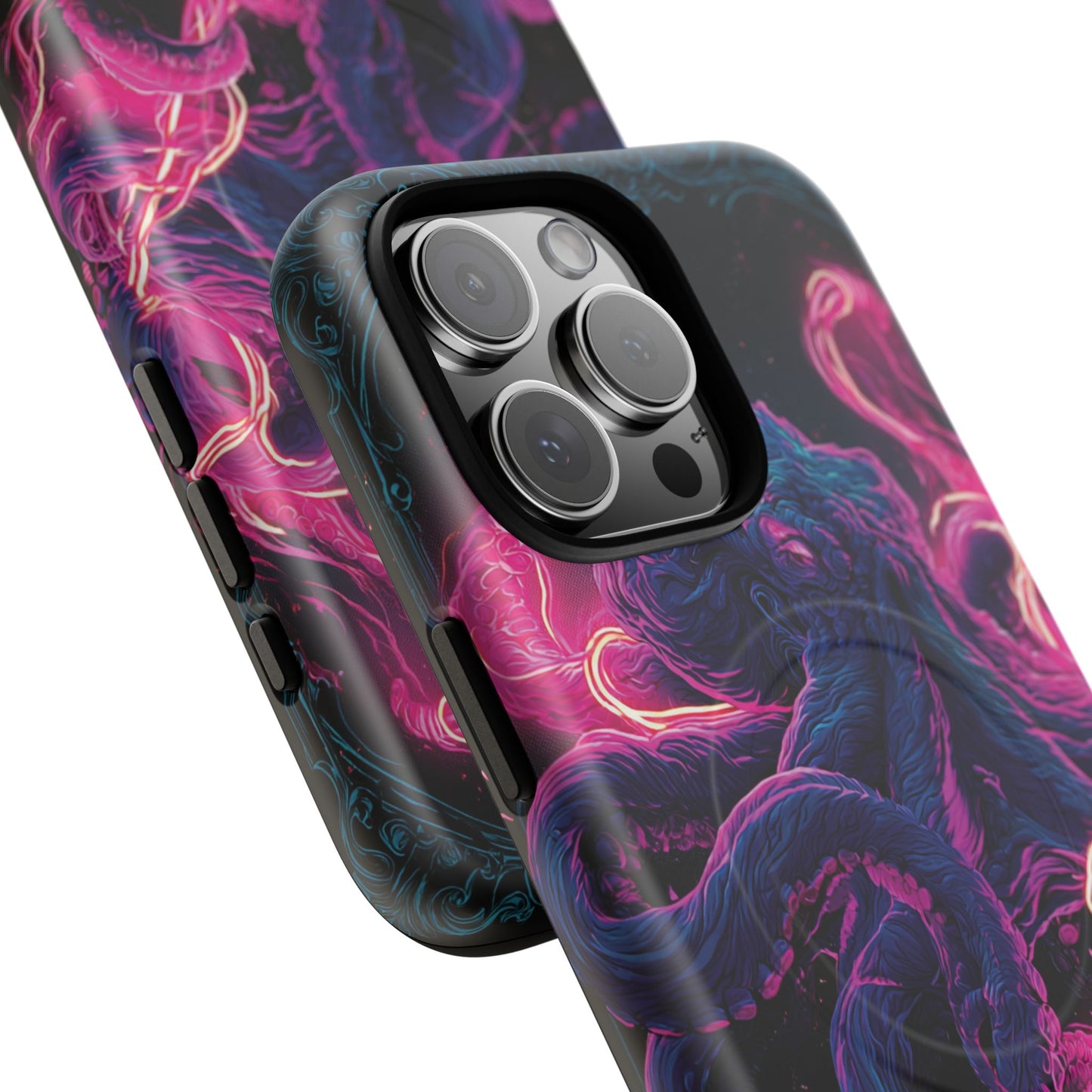 Neon Octopus Phone Case — Tough Magnetic Protective Cover