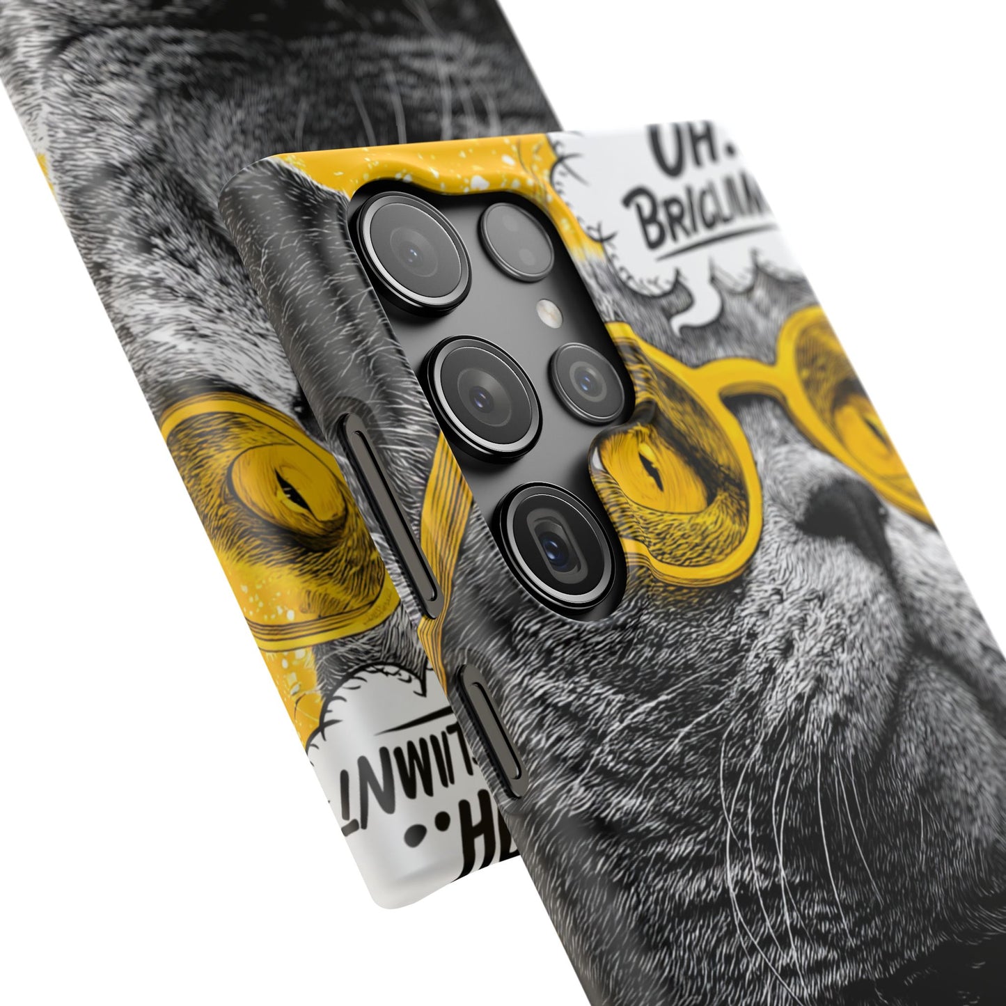 Playful Cat Snap Case - Quirky Phone Cover for Cat Lovers, Gift for Pet Enthusiasts, Funny Accessory for Any Occasion
