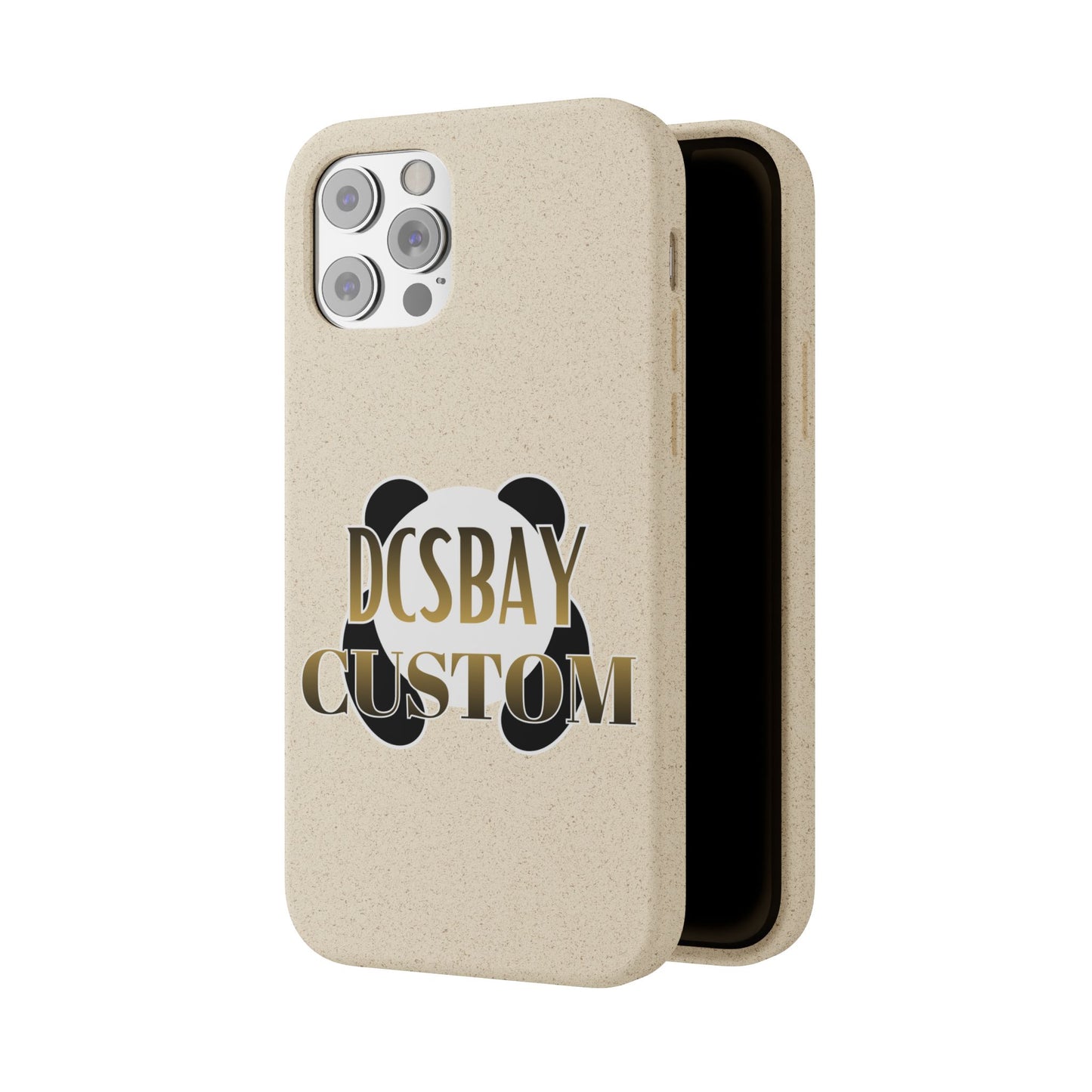 Biodegradable Panda Phone Case — Eco-Friendly Customizable iPhone Cover