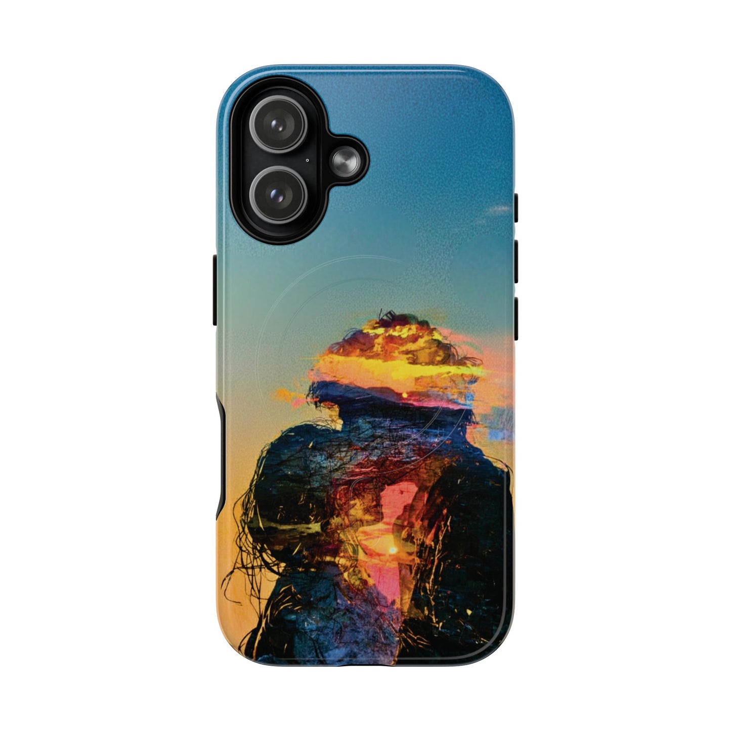 Abstract Sunset Silhouette Tough Magnetic Phone Case