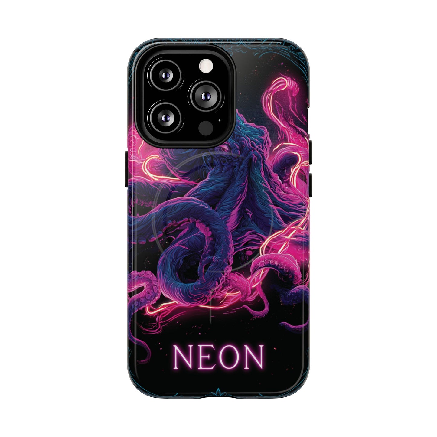 Neon Octopus Phone Case — Tough Magnetic Protective Cover