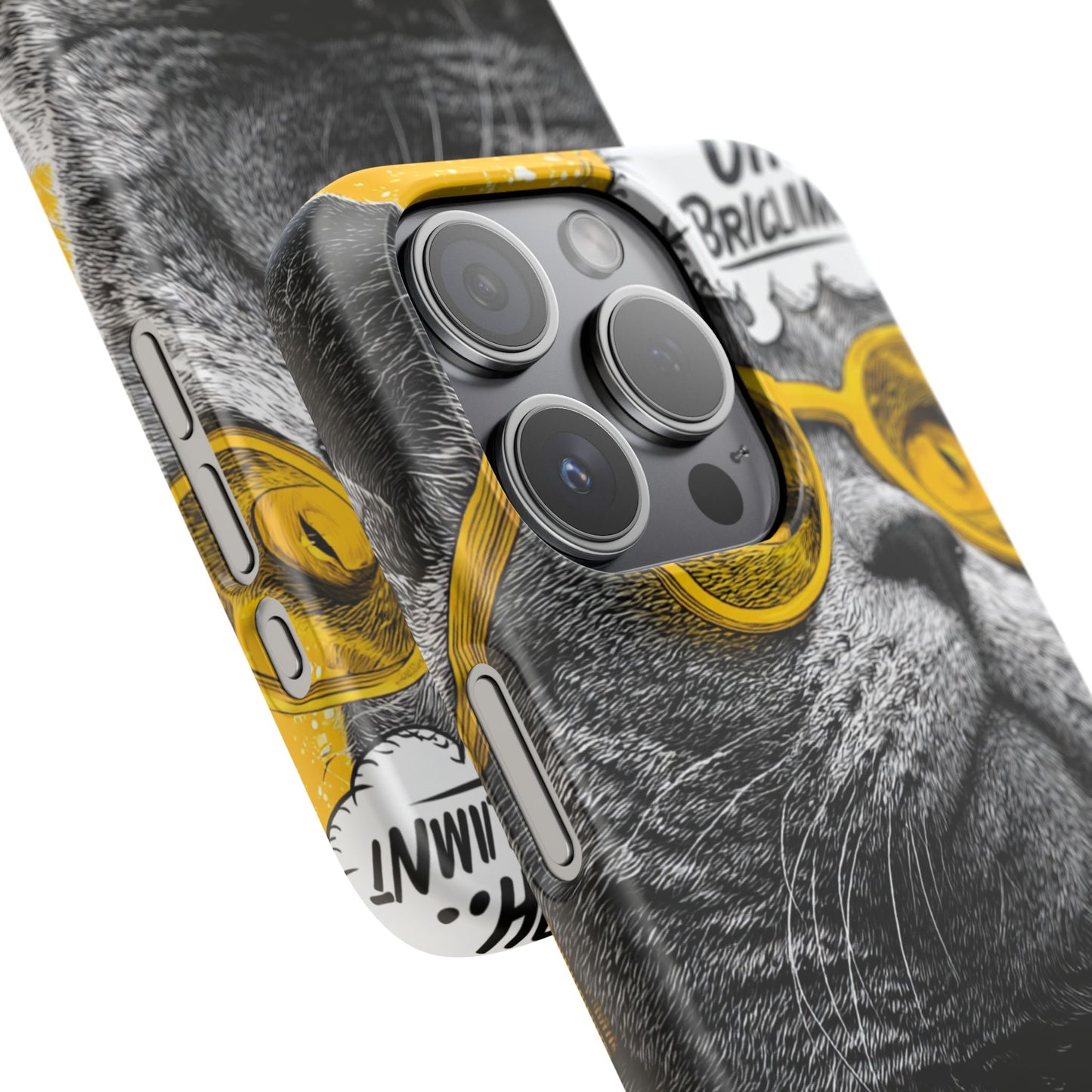 Playful Cat Snap Case - Quirky Phone Cover for Cat Lovers, Gift for Pet Enthusiasts, Funny Accessory for Any Occasion