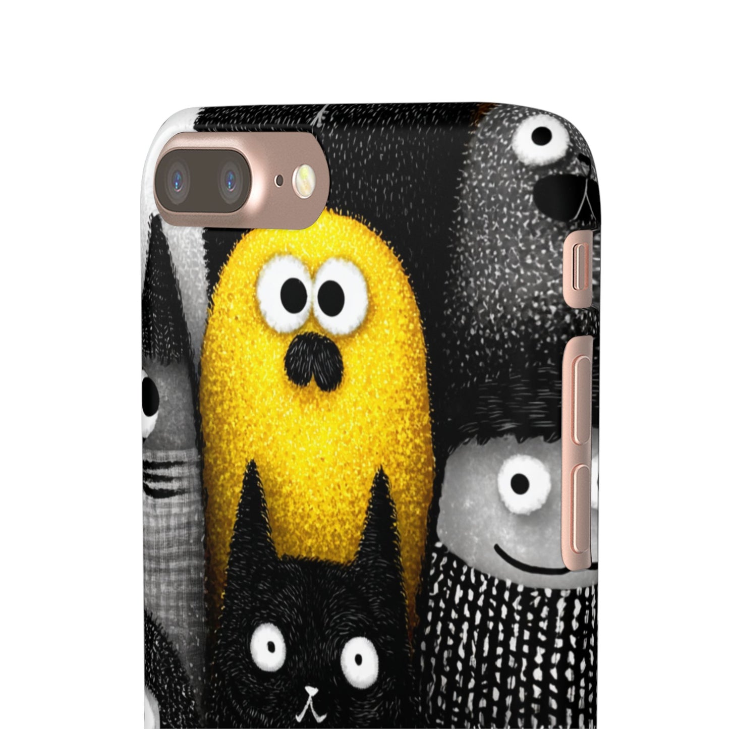 Colorful Character Snap Cases, Cute Phone Cover, Unique Gift for Kids, Fun Accessory, Perfect for Birthdays, Holidays
