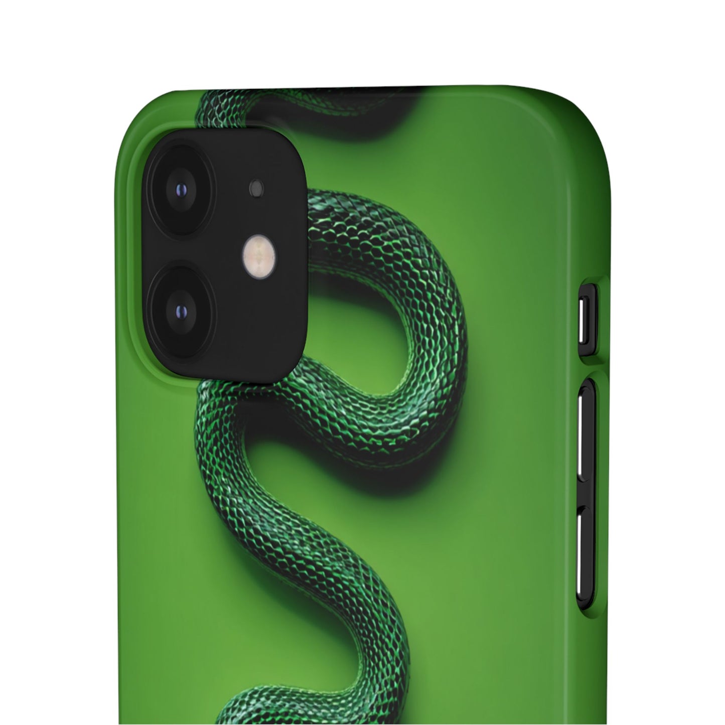 Green Snake Snap Case for iPhone, Stylish Phone Cover, Unique Gift, Trendy Accessory, Birthday, Nature Lover's Phone Case