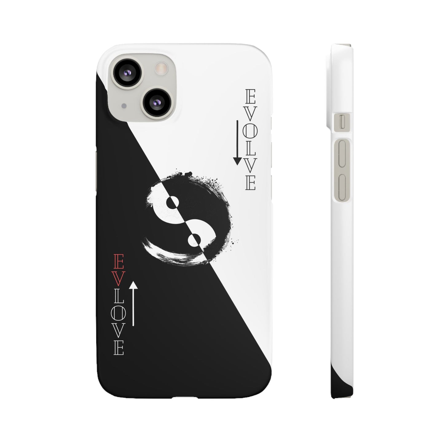 Yin Yang Evolve Black and White Snap Case Cover for iPhone and Samsung