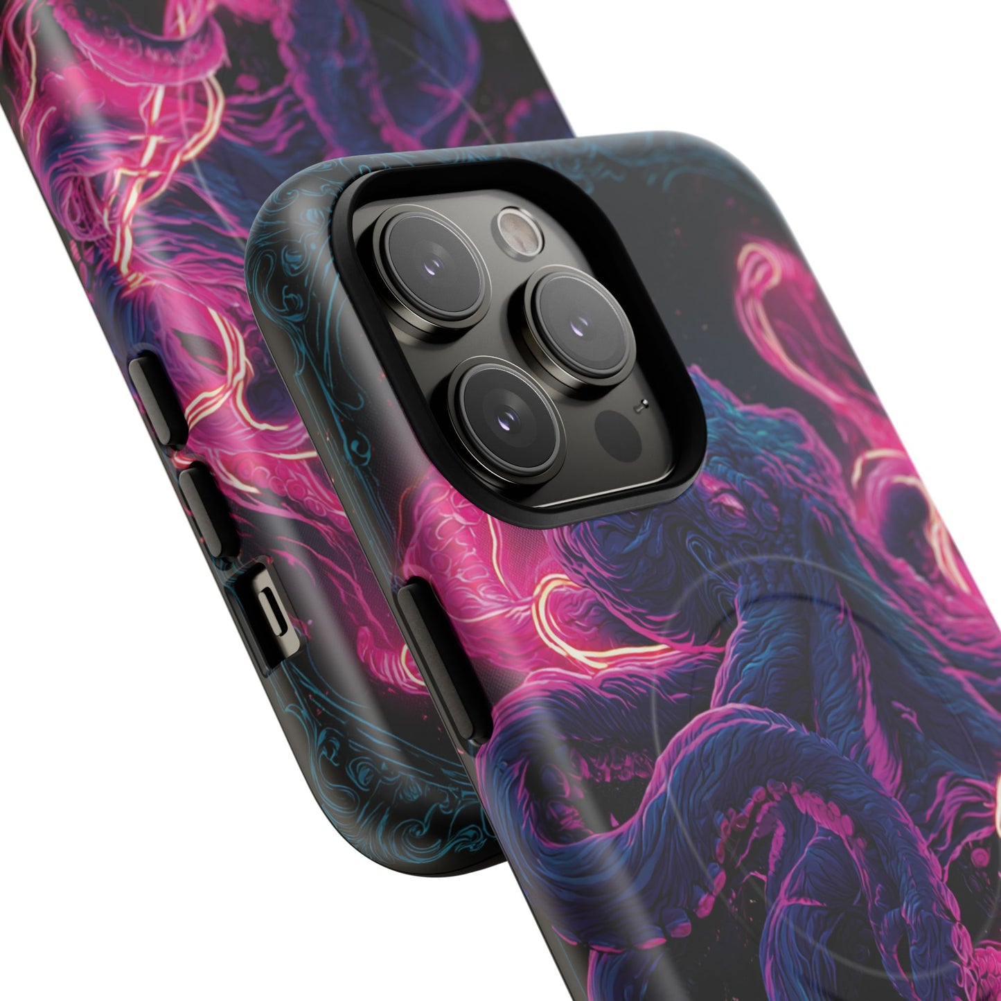 Neon Octopus Phone Case — Tough Magnetic Protective Cover