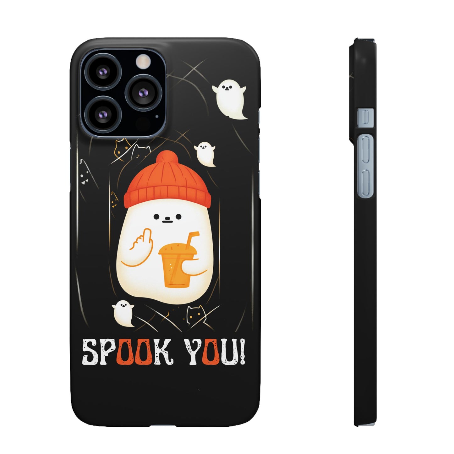 Spook You Halloween Ghost Snap Case Kawaii Protective Phone Cover for iPhone and Samsung