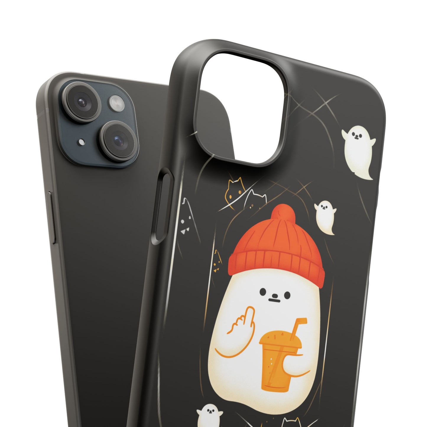 Spook You Halloween Ghost Snap Case Kawaii Protective Phone Cover for iPhone and Samsung