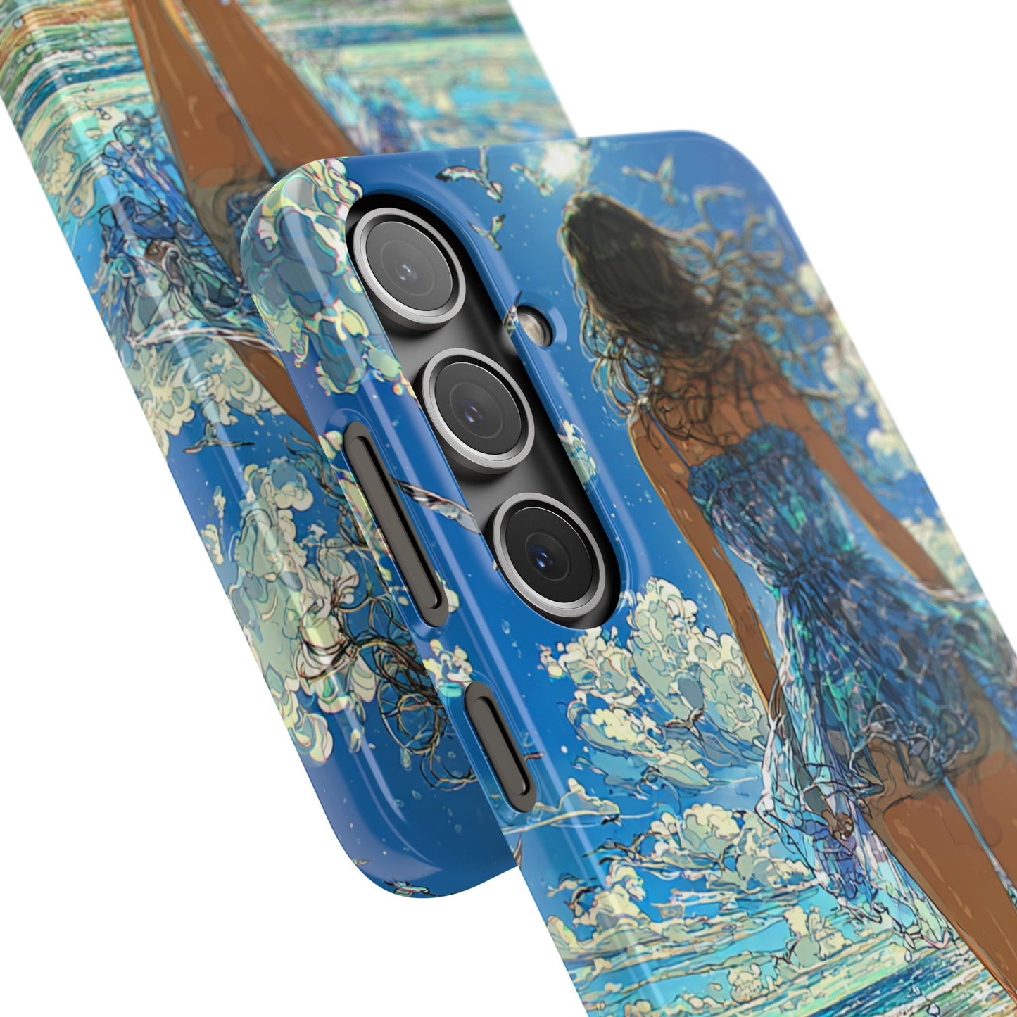 Summer Breeze Snap Case, Ocean Art Phone Cover, Beach Vibes Cell Case, Gift for Her, Custom Phone Accessory