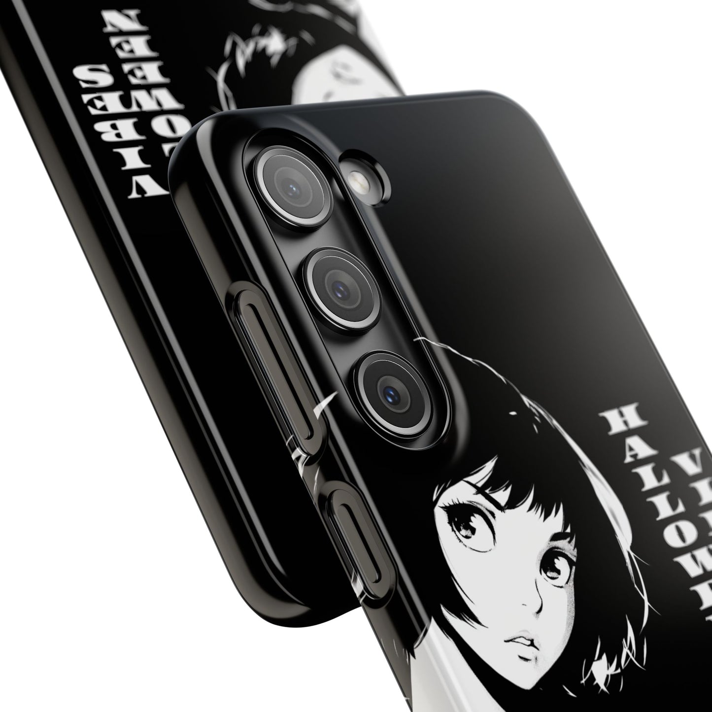 Halloween Vibes Snap Case Black and White Protective Phone Cover for iPhone and Samsung