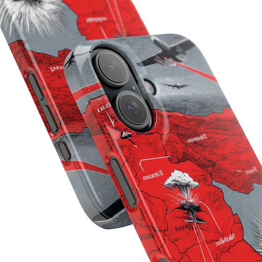 Bold Graphic Snap Case with Dramatic Design, Unique Phone Cover, Artistic Protection for iPhone, Trendy Gadget Gift, Edgy Tech Accessory