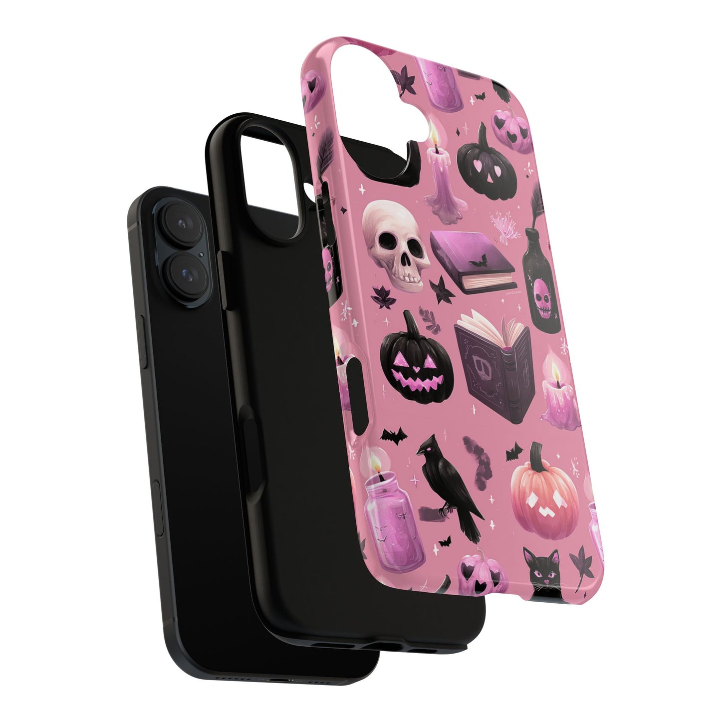 Spooky Phone Case - Halloween Design, Cute Costume Accessory, Fall Decor, Gift for Cat Lovers, Witchy Vibes, Trick or Treat