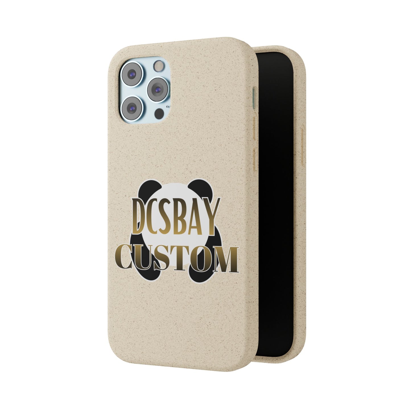 Biodegradable Panda Phone Case — Eco-Friendly Customizable iPhone Cover