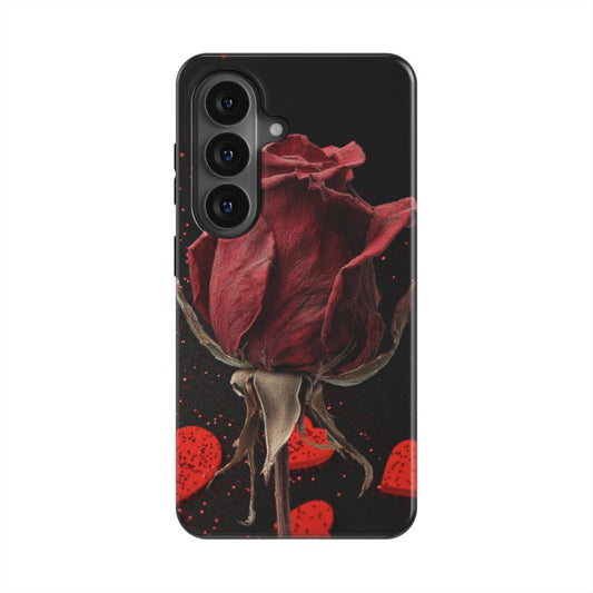 Rose And Hearts — Samsung Galaxy & Pixel Case, Magnetic Qi2 Compatible