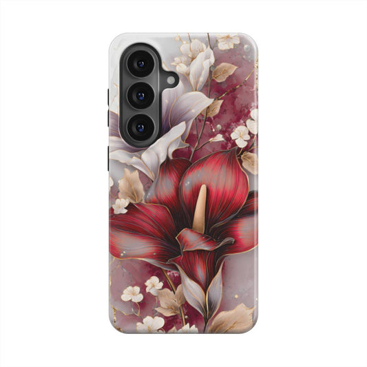 Crimson Lily — Samsung Galaxy & Pixel Case, Magnetic Qi2 Compatible