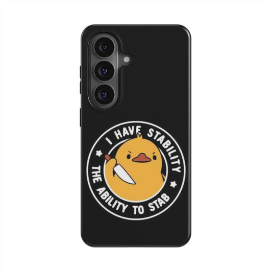 Stabby Duck — Samsung Galaxy & Pixel Case, Magnetic Qi2 Compatible
