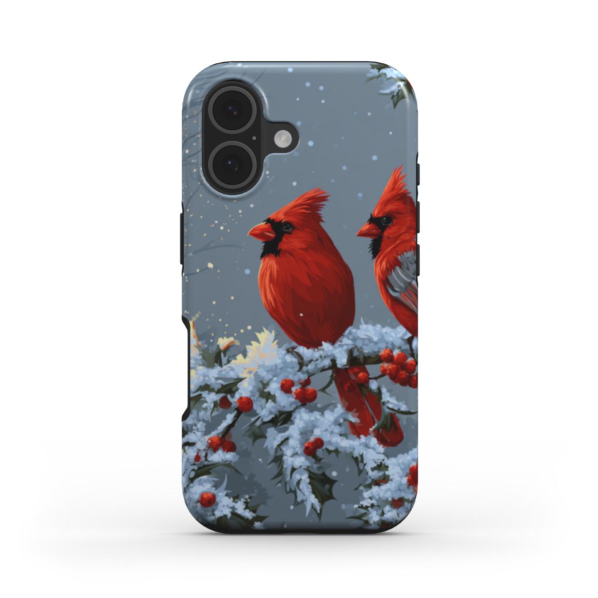 Winter Cardinals MagSafe Tough Phone Case [IP0318]