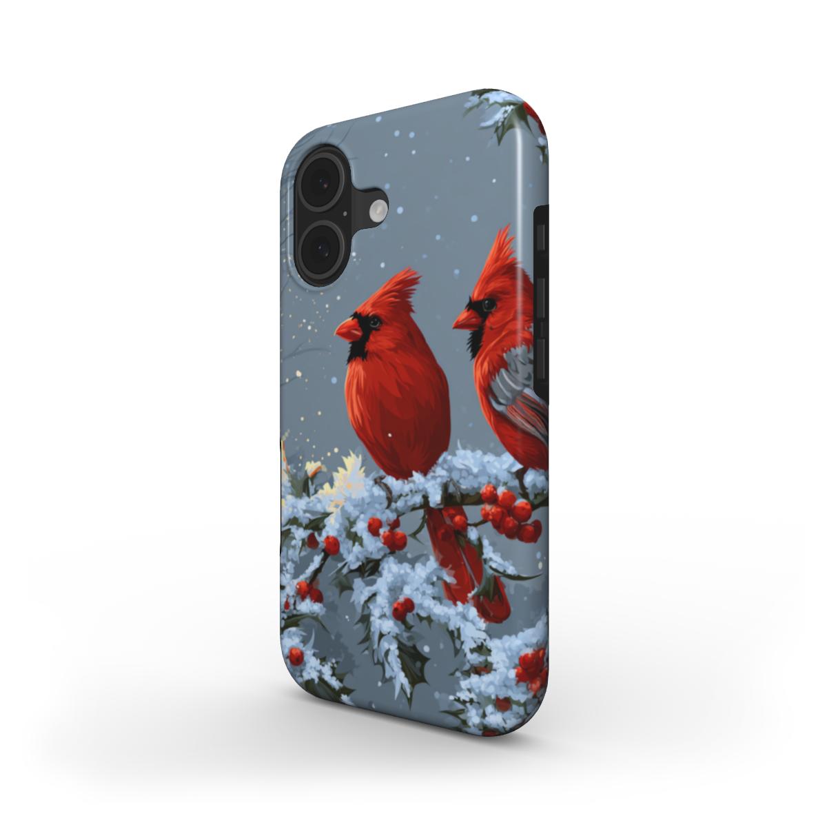 Winter Cardinals MagSafe Tough Phone Case [IP0318]