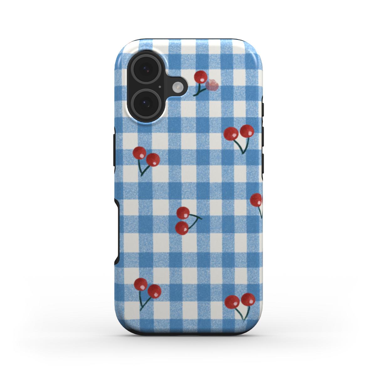 Cherry Gingham MagSafe Tough Phone Case [IP0320]