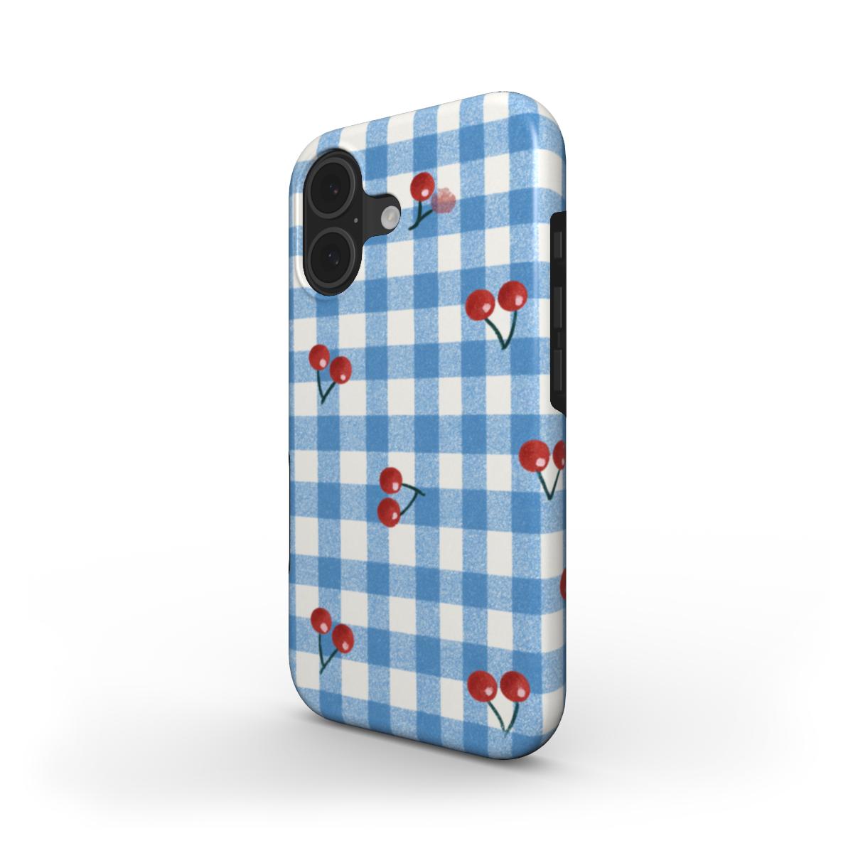 Cherry Gingham MagSafe Tough Phone Case [IP0320]