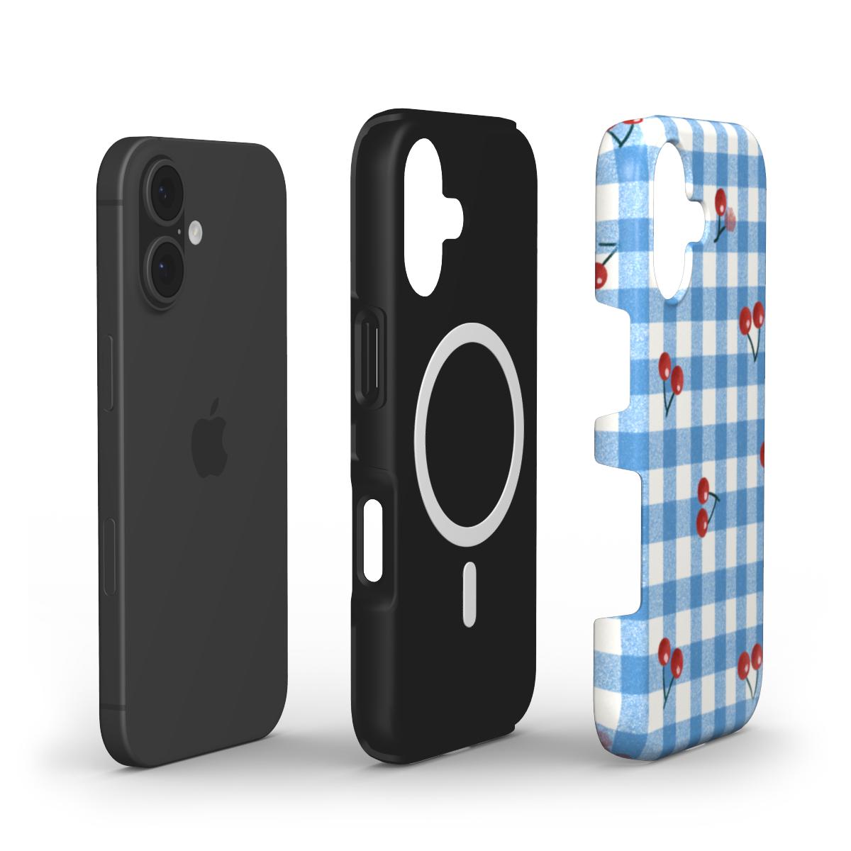 Cherry Gingham MagSafe Tough Phone Case [IP0320]