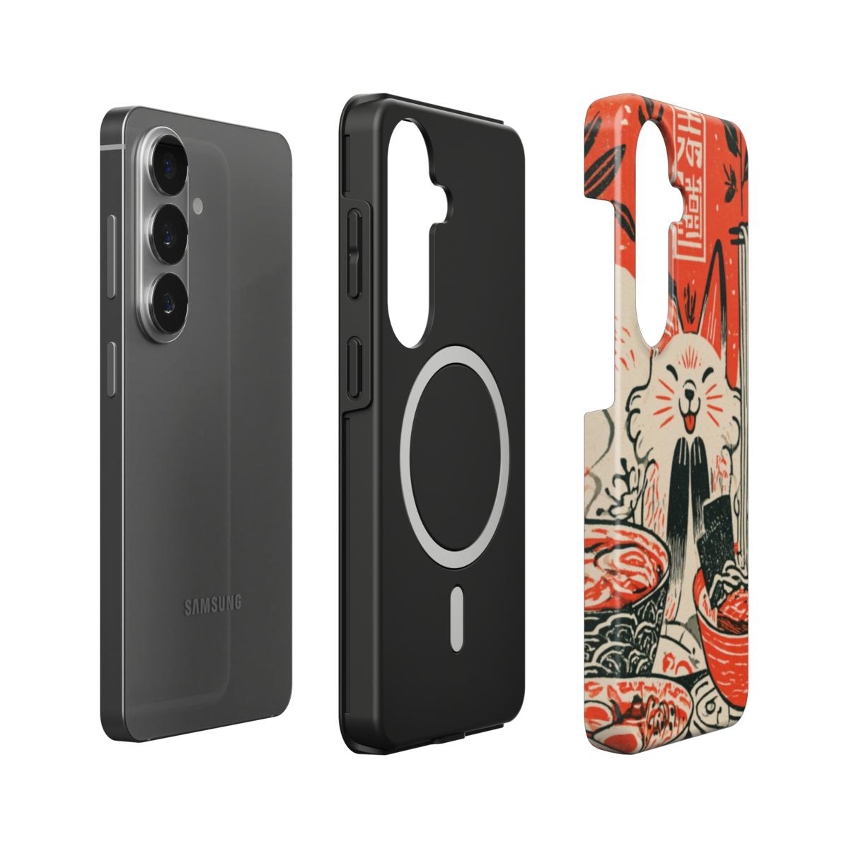 Ramen Cat Magnetic Tough Phone Case [SA0315]