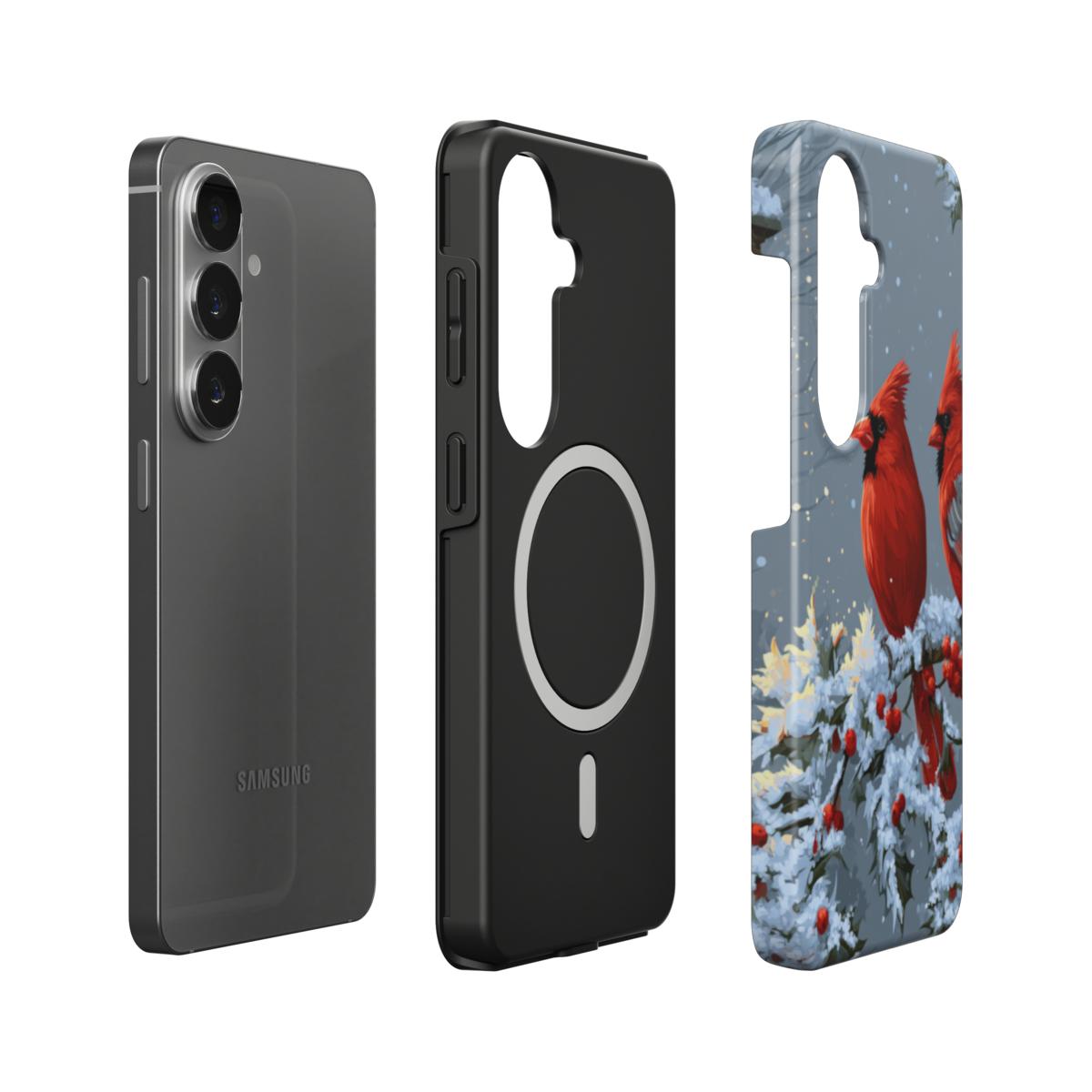 Winter Cardinals Magnetic Tough Phone Case [SA0318]