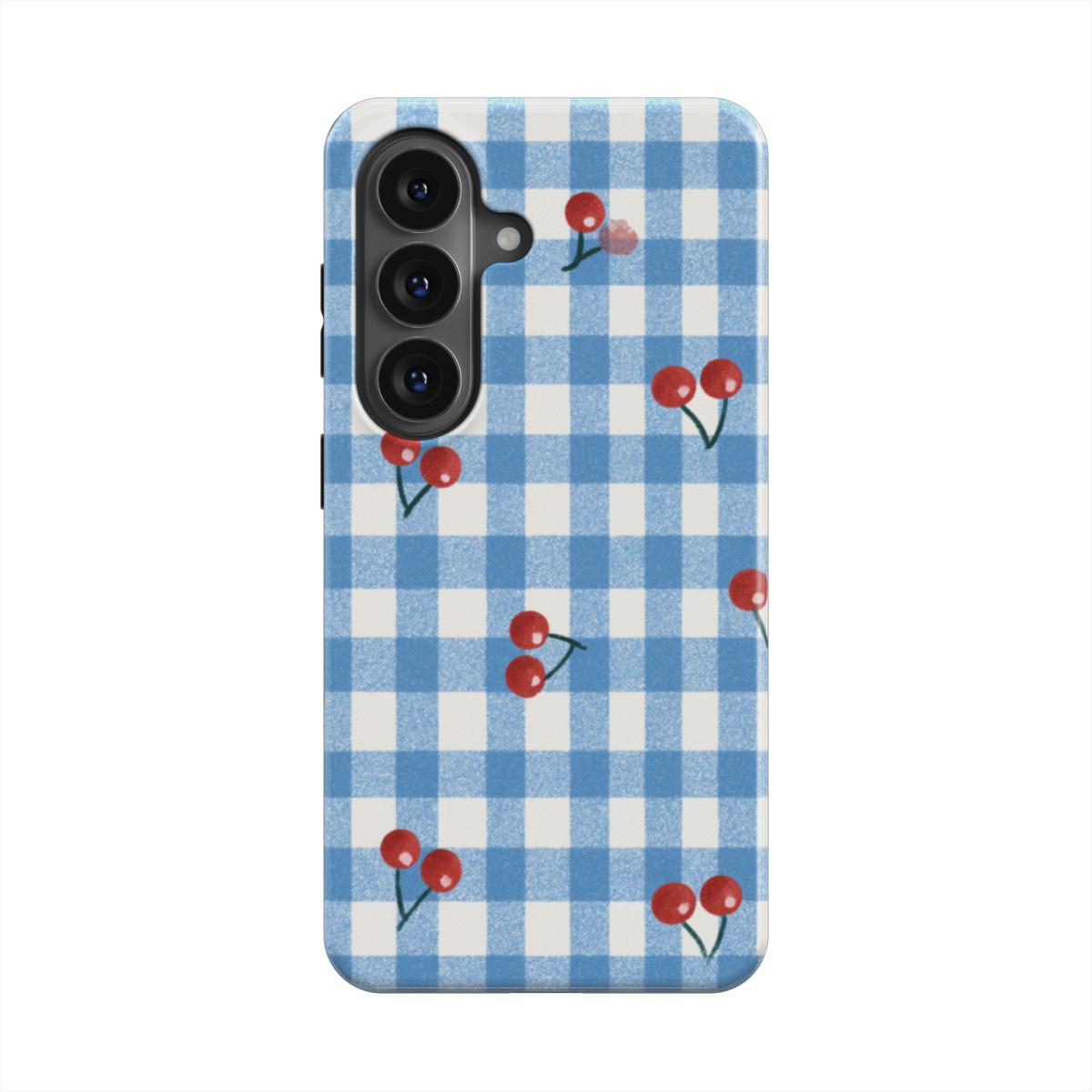 Cherry Gingham Magnetic Tough Phone Case [SA0320]