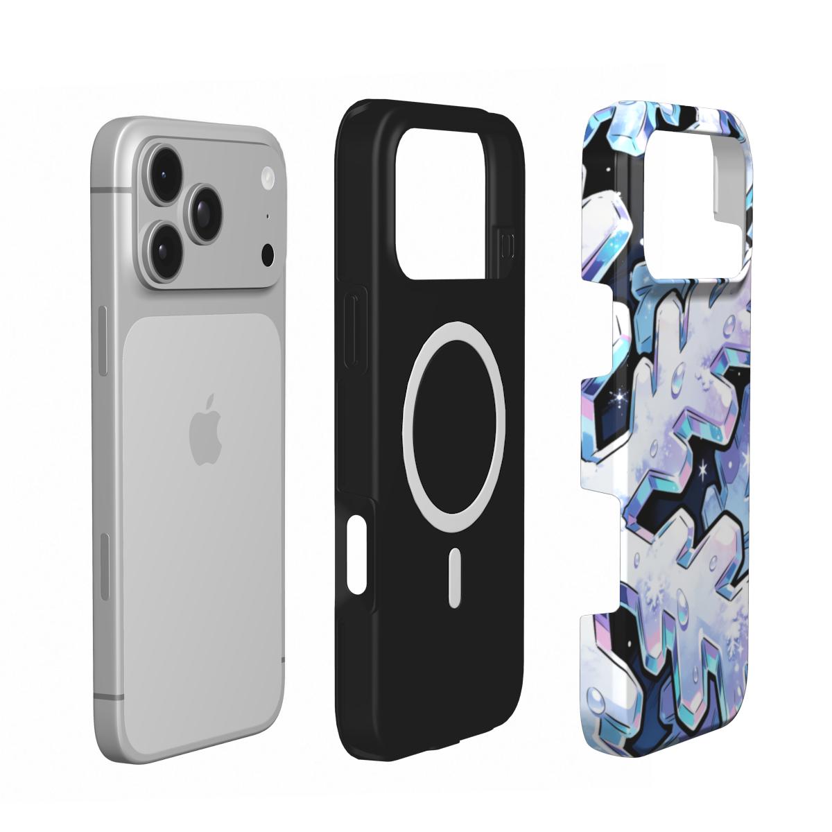 Iridescent Snowflakes MagSafe Tough Phone Case [IP1026]