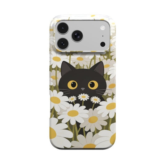 Cat In Daisies — iPhone Case, MagSafe® Compatible