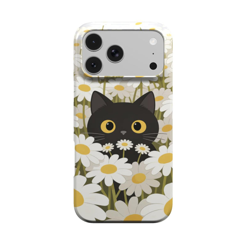 Cat In Daisies — iPhone Case, MagSafe® Compatible