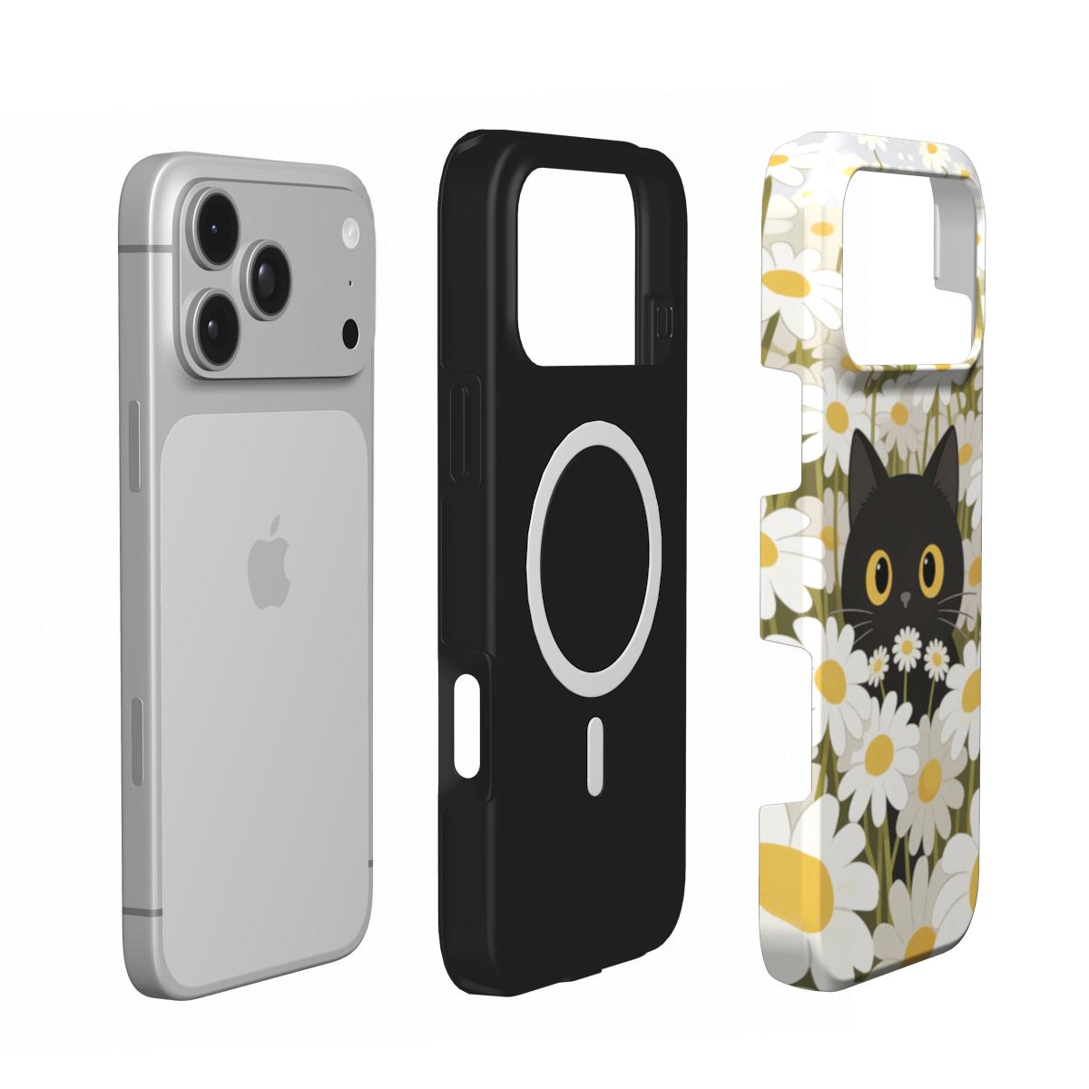 Cat In Daisies MagSafe Tough Phone Case [IP1034]