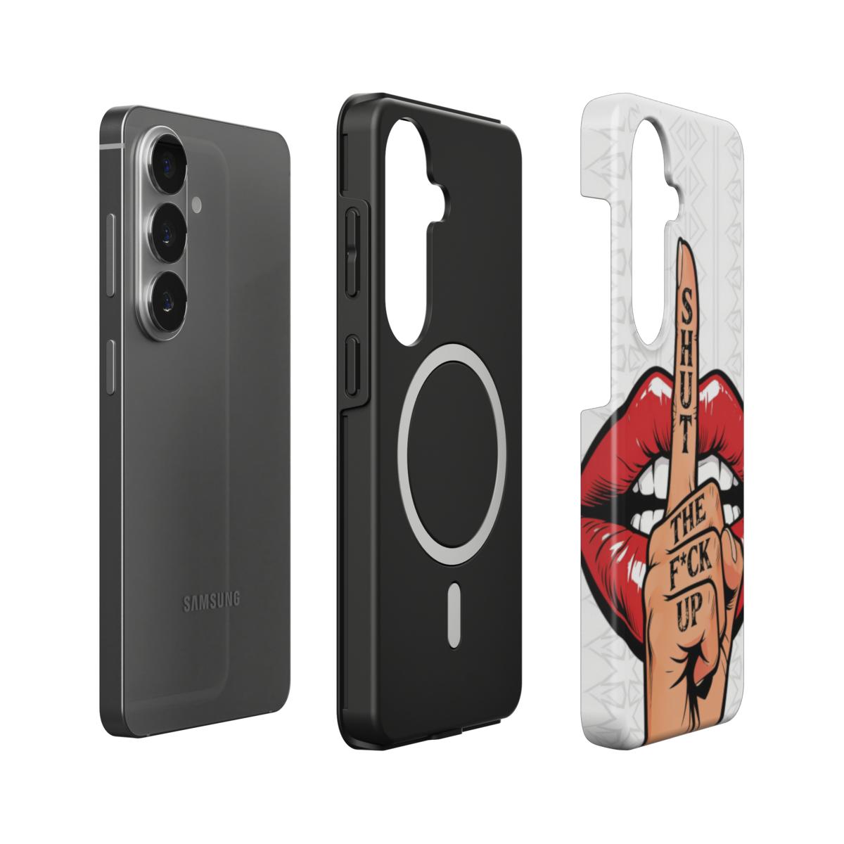 Shut Up Lips Magnetic Tough Phone Case [SA1000]