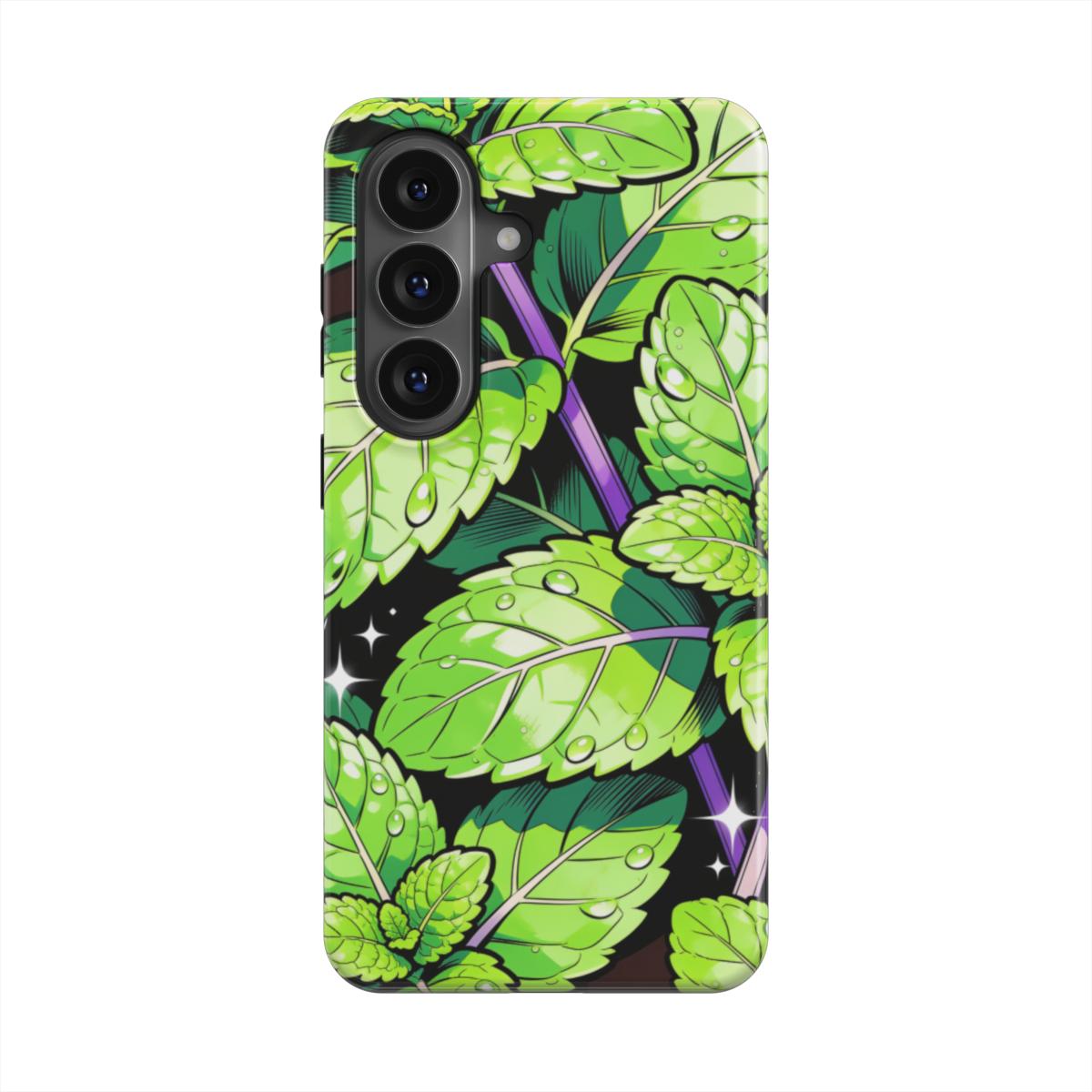 Mint Leaves Magnetic Tough Phone Case [SA1022]