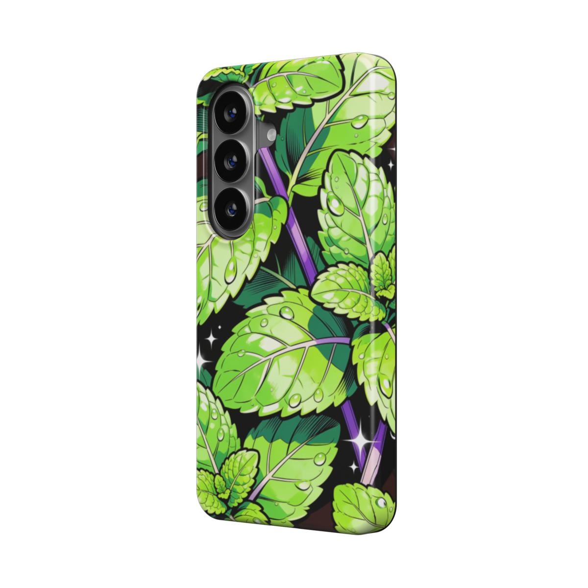 Mint Leaves Magnetic Tough Phone Case [SA1022]