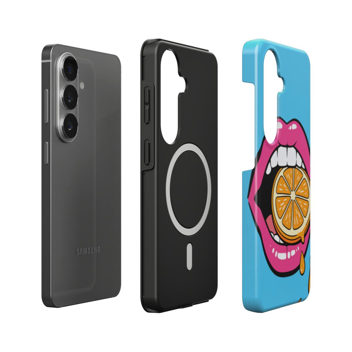 Orange Slice Lips Magnetic Tough Phone Case [SA1024]
