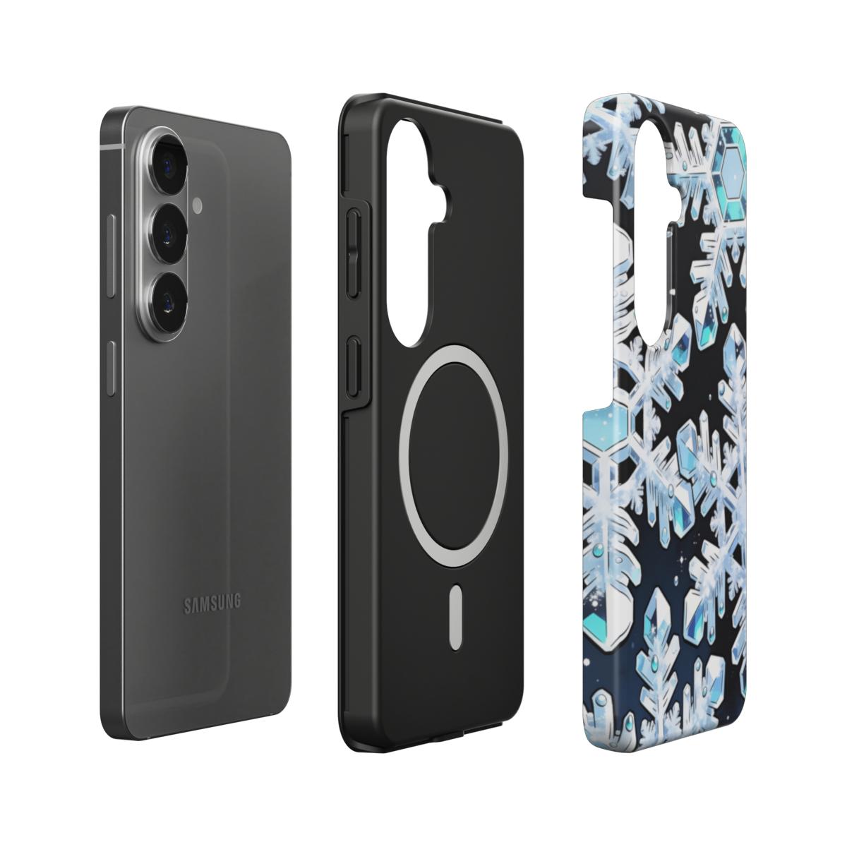 Winter Snowflakes Magnetic Tough Phone Case [SA1025]