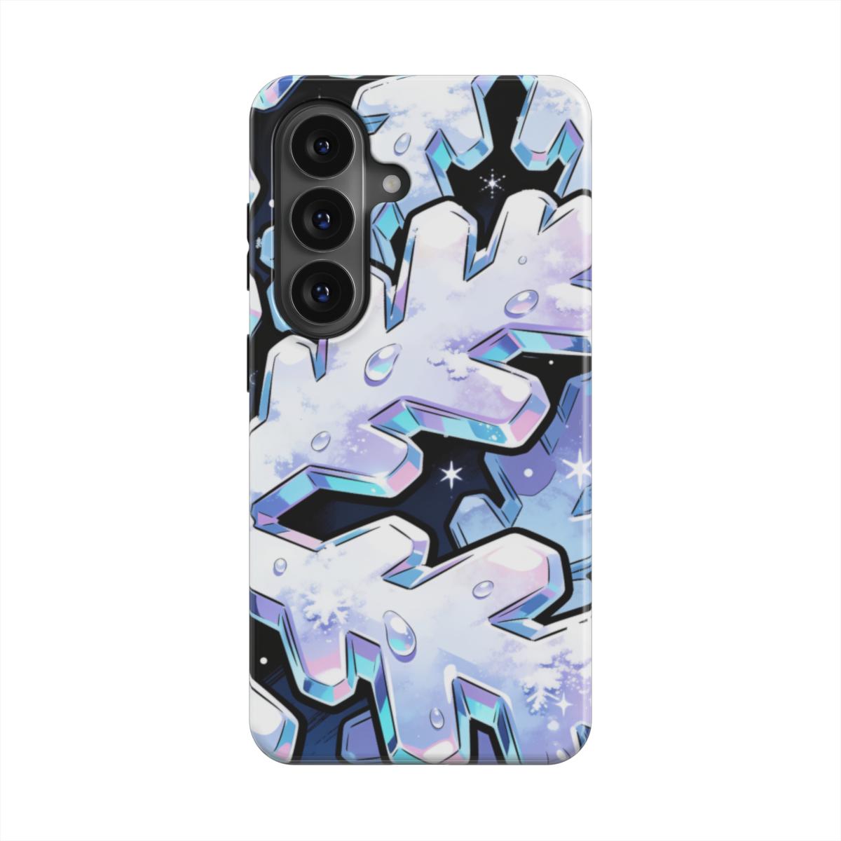 Iridescent Snowflakes Magnetic Tough Phone Case [SA1026]