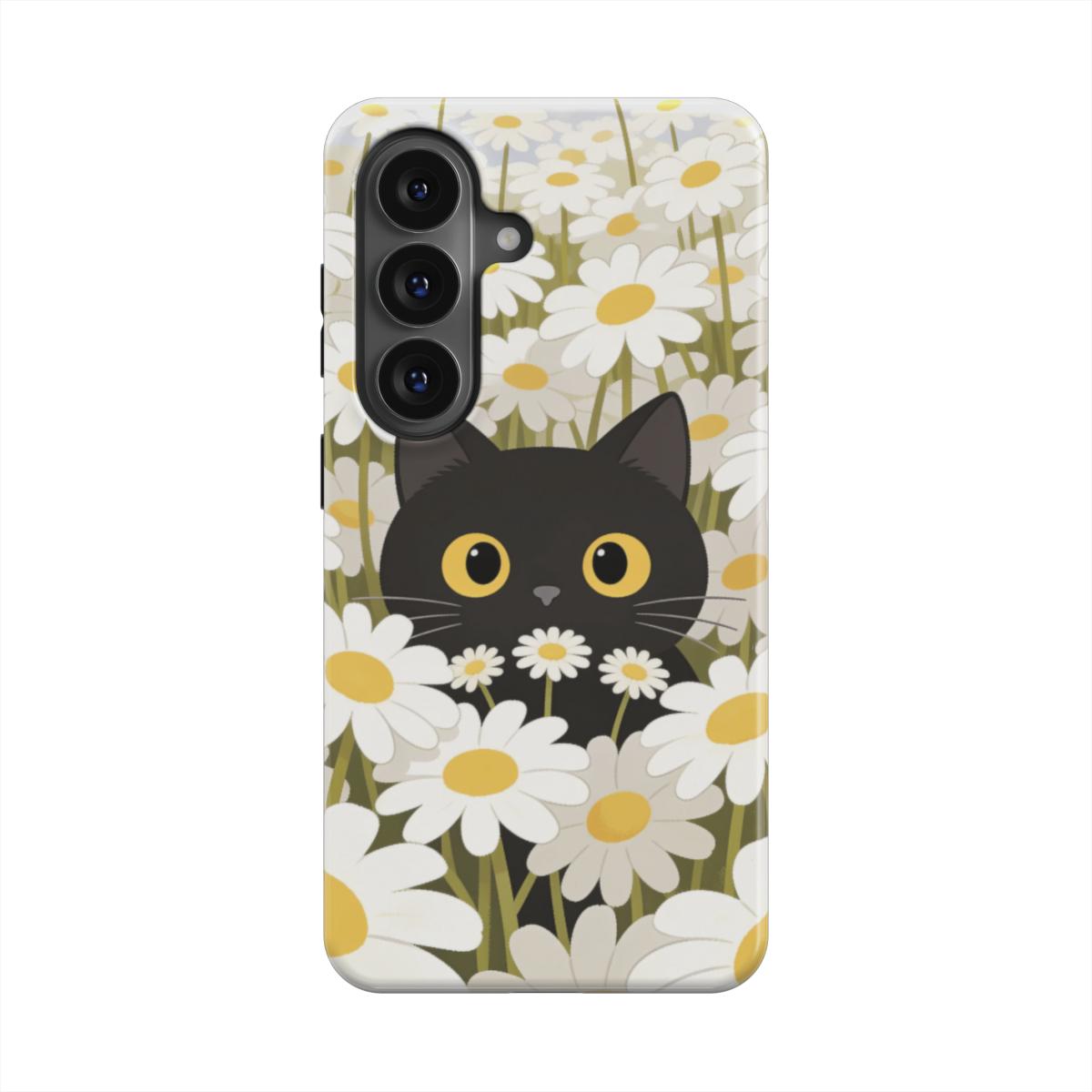 Cat In Daisies Magnetic Tough Phone Case [SA1034]