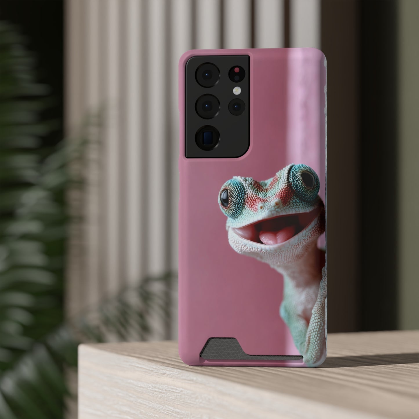 Whimsical Phone Case with Card Holder - Cute Gecko Design, Fun Gift for Kids, Stylish Accessory for Everyday Use, Perfect for [...]