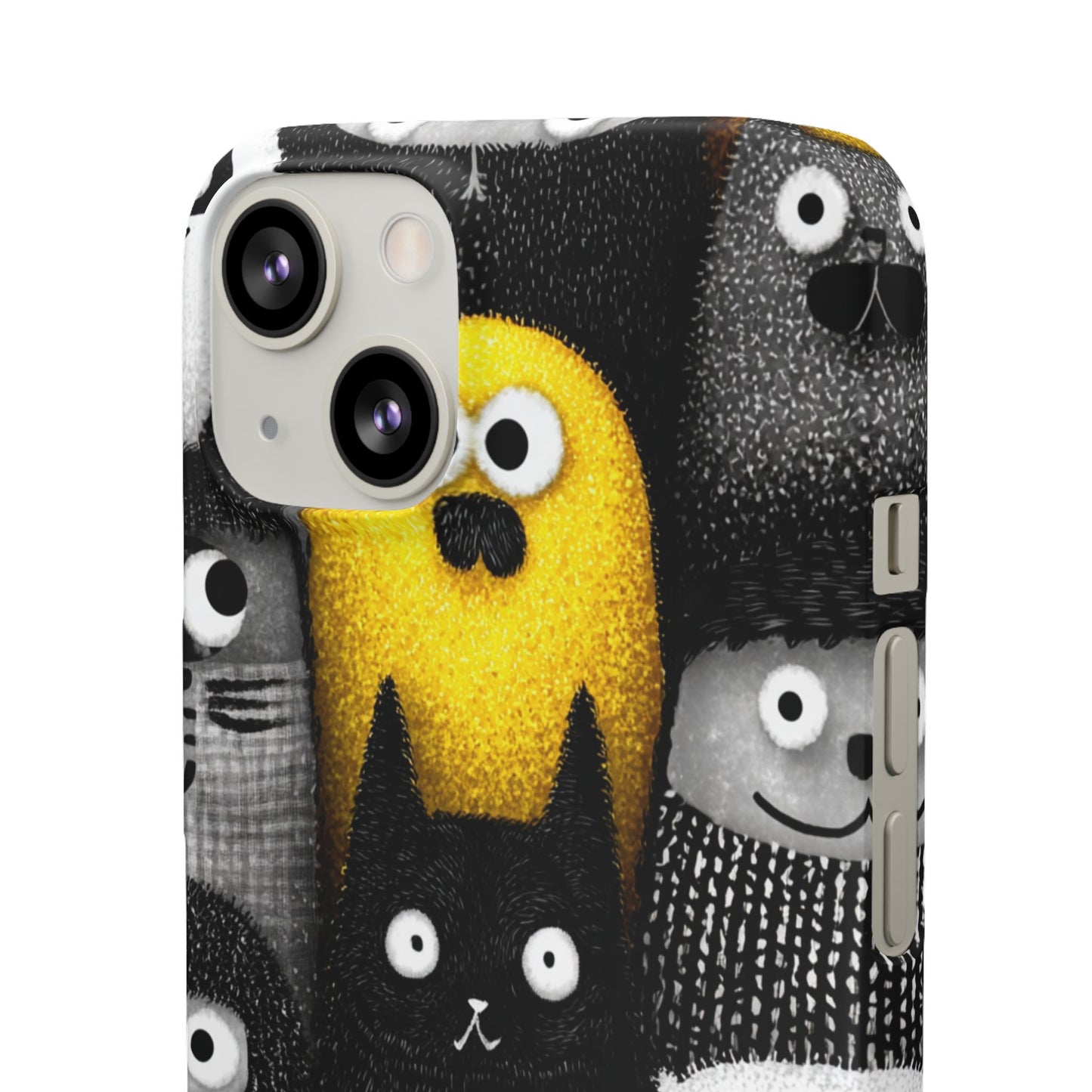 Colorful Character Snap Cases, Cute Phone Cover, Unique Gift for Kids, Fun Accessory, Perfect for Birthdays, Holidays