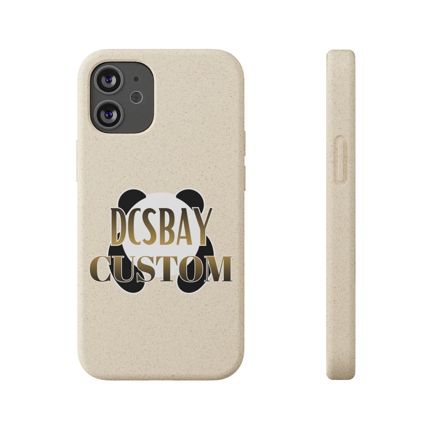 Biodegradable Panda Phone Case — Eco-Friendly Customizable iPhone Cover