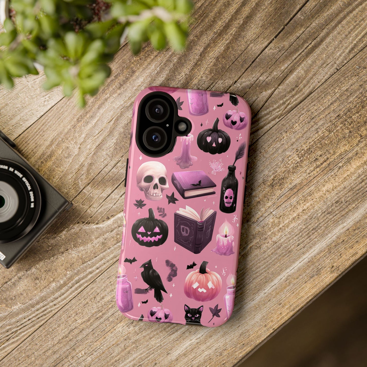 Spooky Phone Case - Halloween Design, Cute Costume Accessory, Fall Decor, Gift for Cat Lovers, Witchy Vibes, Trick or Treat
