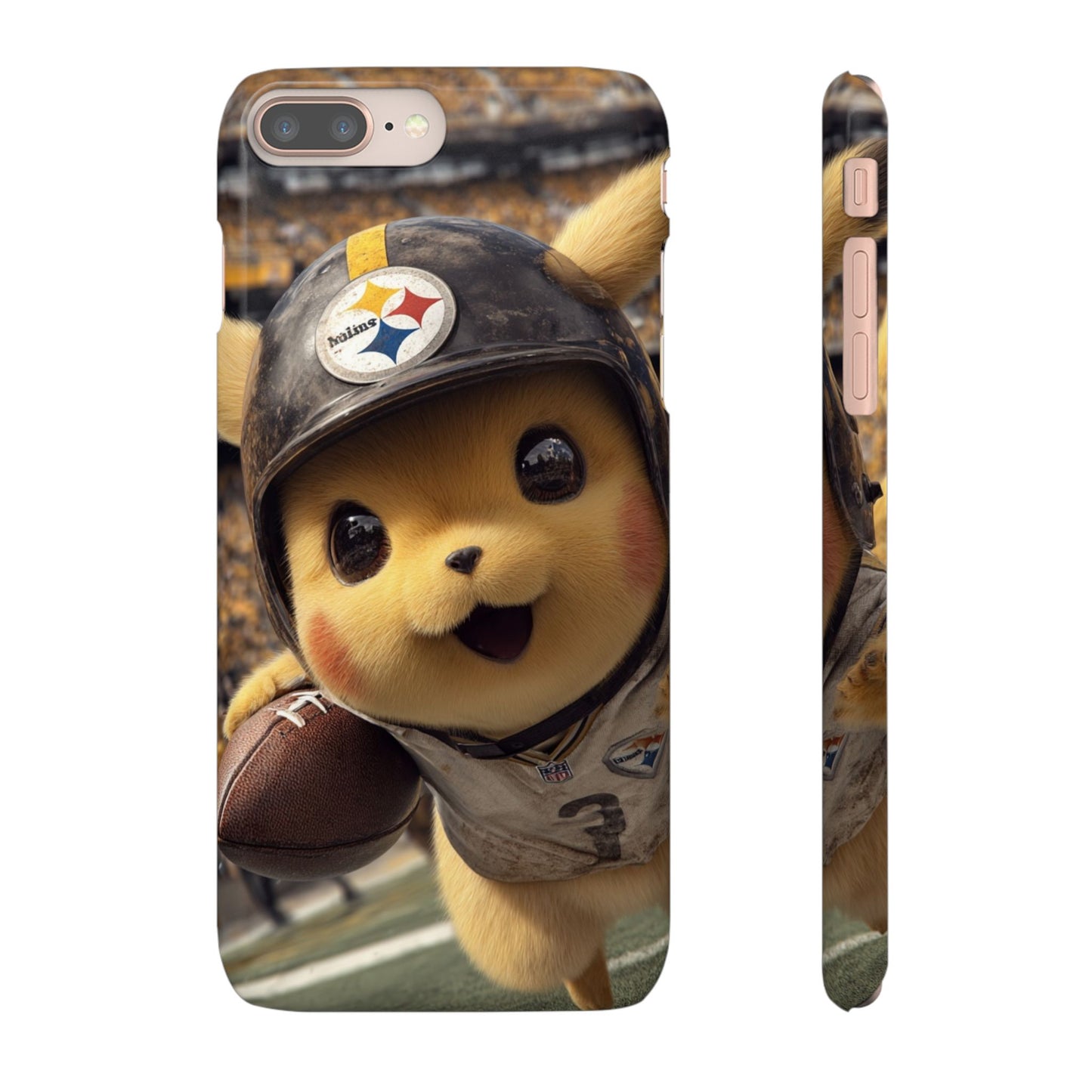 Fun Character Sports Snap Case, Phone Case, Fun Tech Accessory, Cute Gift for Gamers, Football Lovers, Kids.