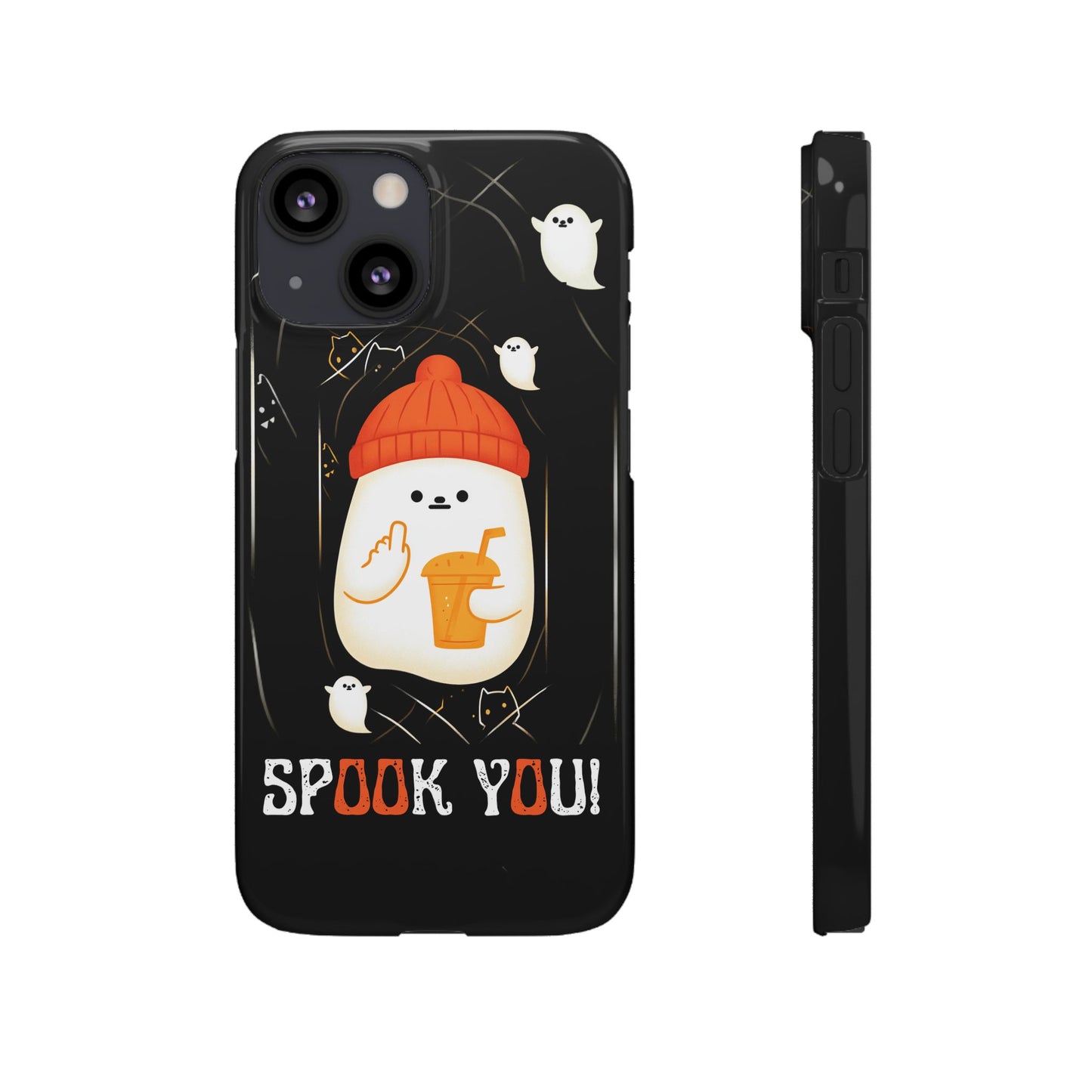 Spook You Halloween Ghost Snap Case Kawaii Protective Phone Cover for iPhone and Samsung