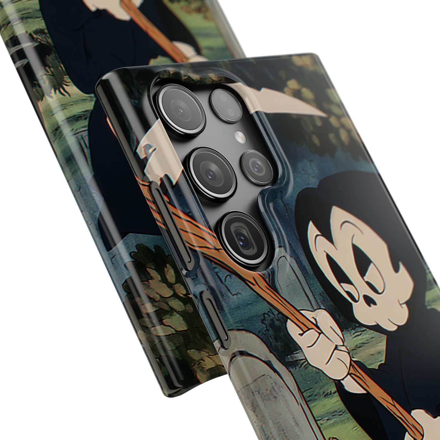 Grim Reaper Snap Case, Halloween Phone Case, Cute Death Phone Cover, Spooky Accessories, Unique Phone Protector