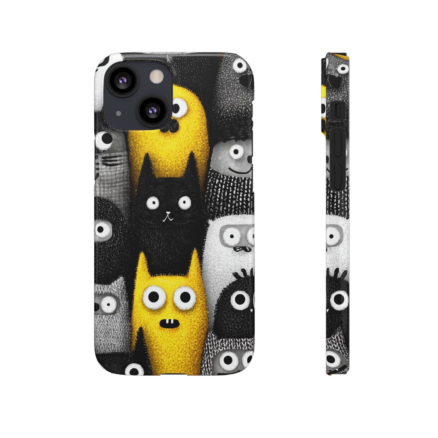 Colorful Character Snap Cases, Cute Phone Cover, Unique Gift for Kids, Fun Accessory, Perfect for Birthdays, Holidays
