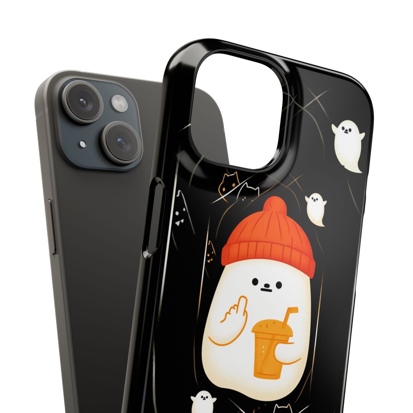 Spook You Halloween Ghost Snap Case Kawaii Protective Phone Cover for iPhone and Samsung